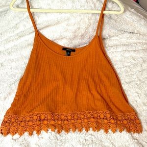 Forever 21 cropped cami, size XL, like new condition :)